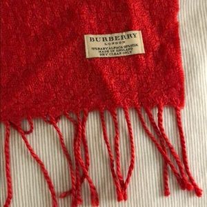 Burberry Red Scarf